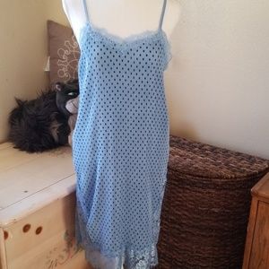 Free people blue slip dress